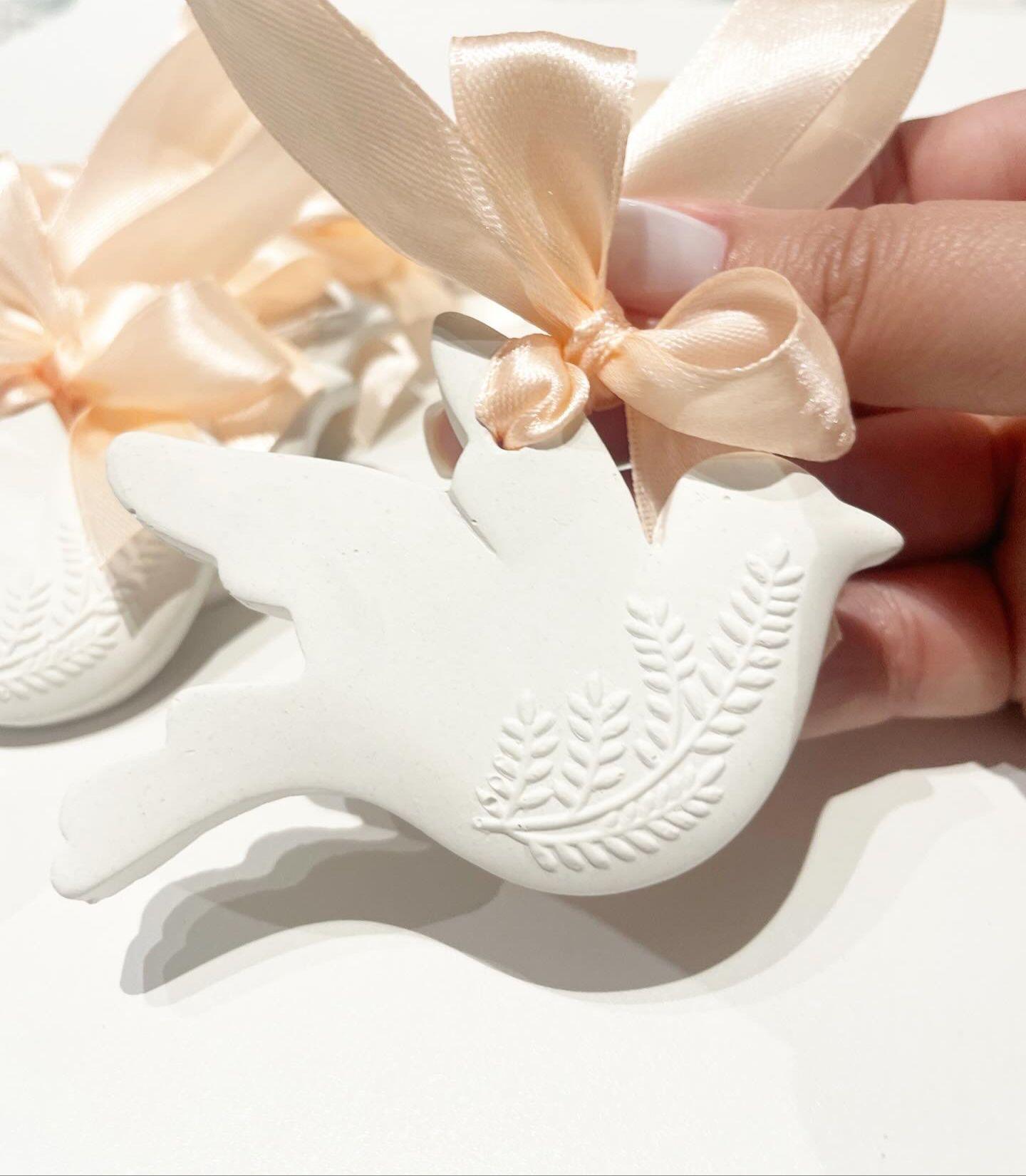 Lembrança de Batizado - Pomba Gesso Perfumado