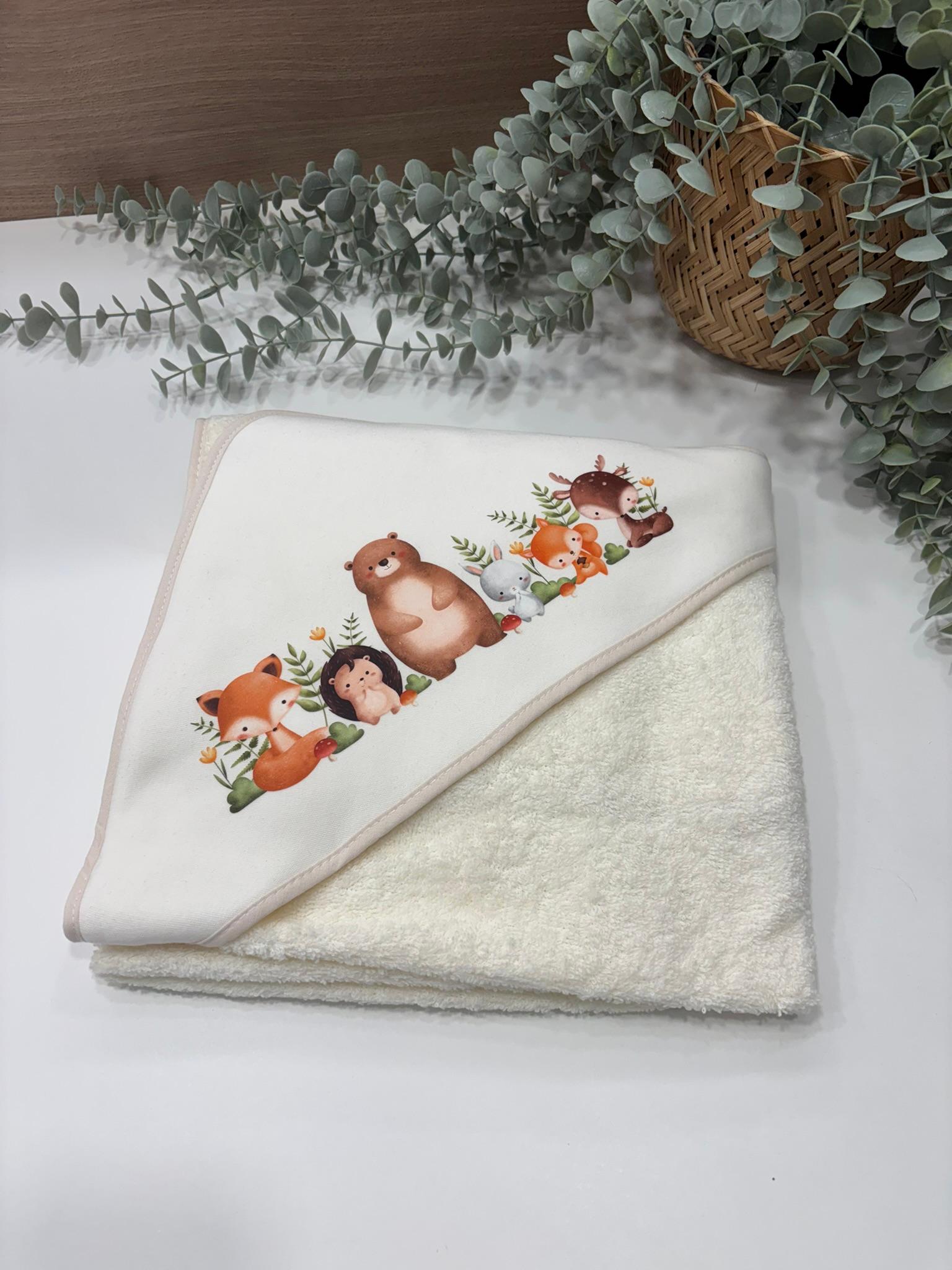 Toalha de Banho Personalizada com Capuz | 80x80