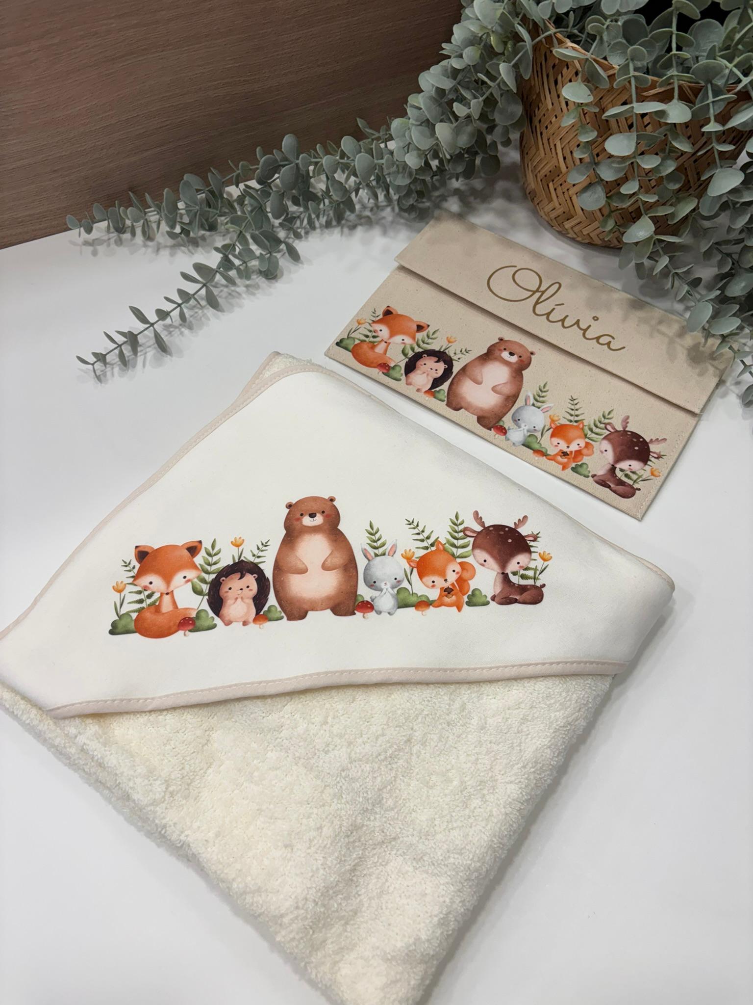 Toalha de Banho Personalizada com Capuz | 80x80