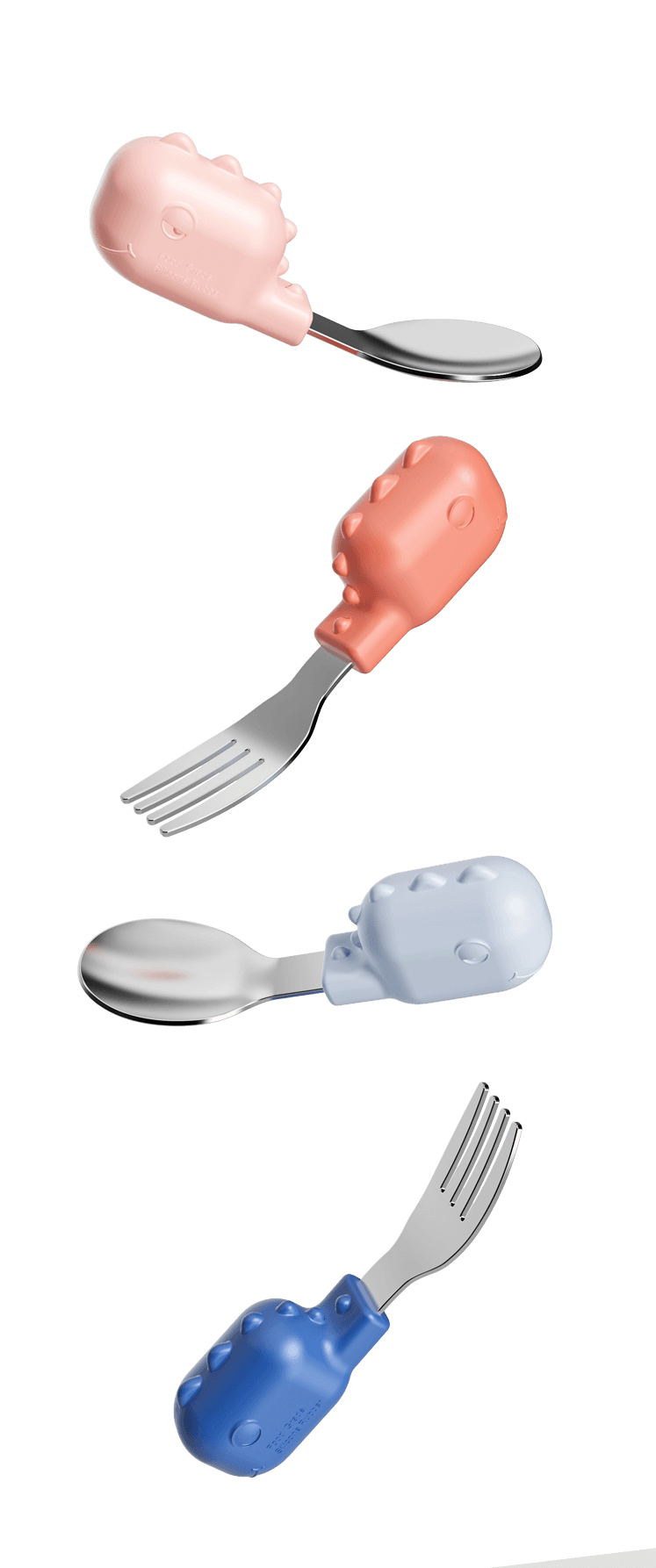 talheres com cabo de silicone